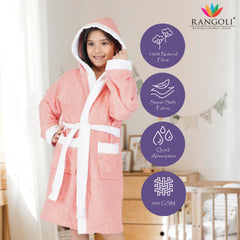 Rangoli Noble Kids Cotton Bathrobes 400 GSM for Girls and Boys