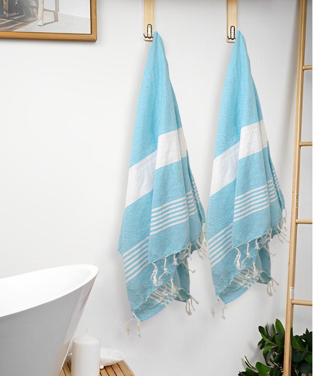 Cotton Bath Towel For Unisex Set of 2, 200 GSM (165L X 85W)