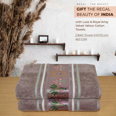 Regal 460 GSM Bath Towels Set Of 2 | Ultra Soft & Highly Absorbent Towels