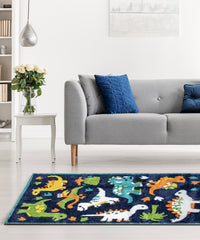 Jungle Animals Design 2500 GSM Kids Room Rug (100 x 150 cm)