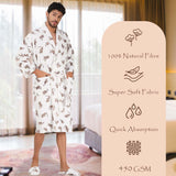 Rangoli Jaguar Cotton Bathrobe for Men - Rangoli