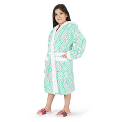 Jacquard Kids Bathrobe 400 GSM - Rangoli