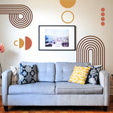 Symmetrical Curves Wall Sticker (80 x 130 cm) - Rangoli