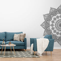 Majestic Mandala Vinyl Wall Sticker (120 x 60 cm) - Rangoli