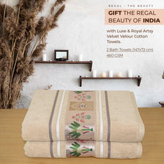 Regal 460 GSM Bath Towels Set Of 2 | Ultra Soft & Highly Absorbent Towels