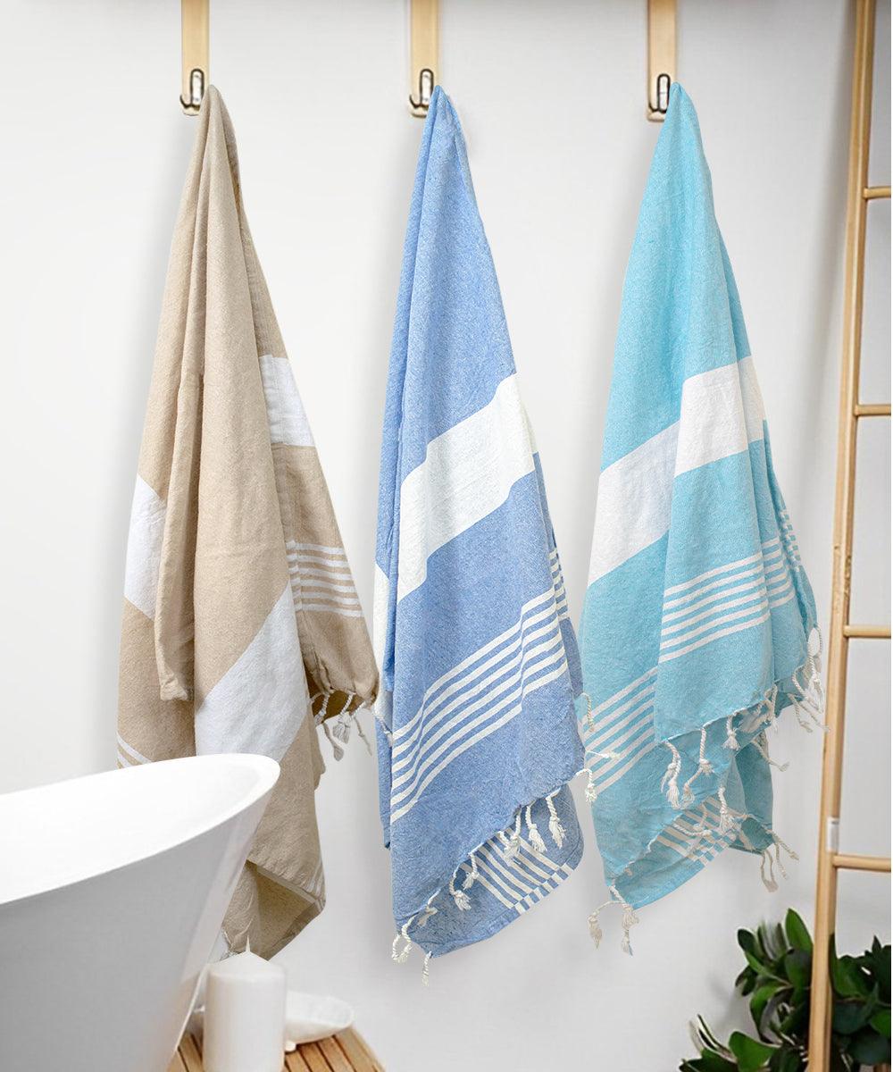 Cotton Bath Towel For Unisex Set of 6, 200 GSM (165L X 85W)