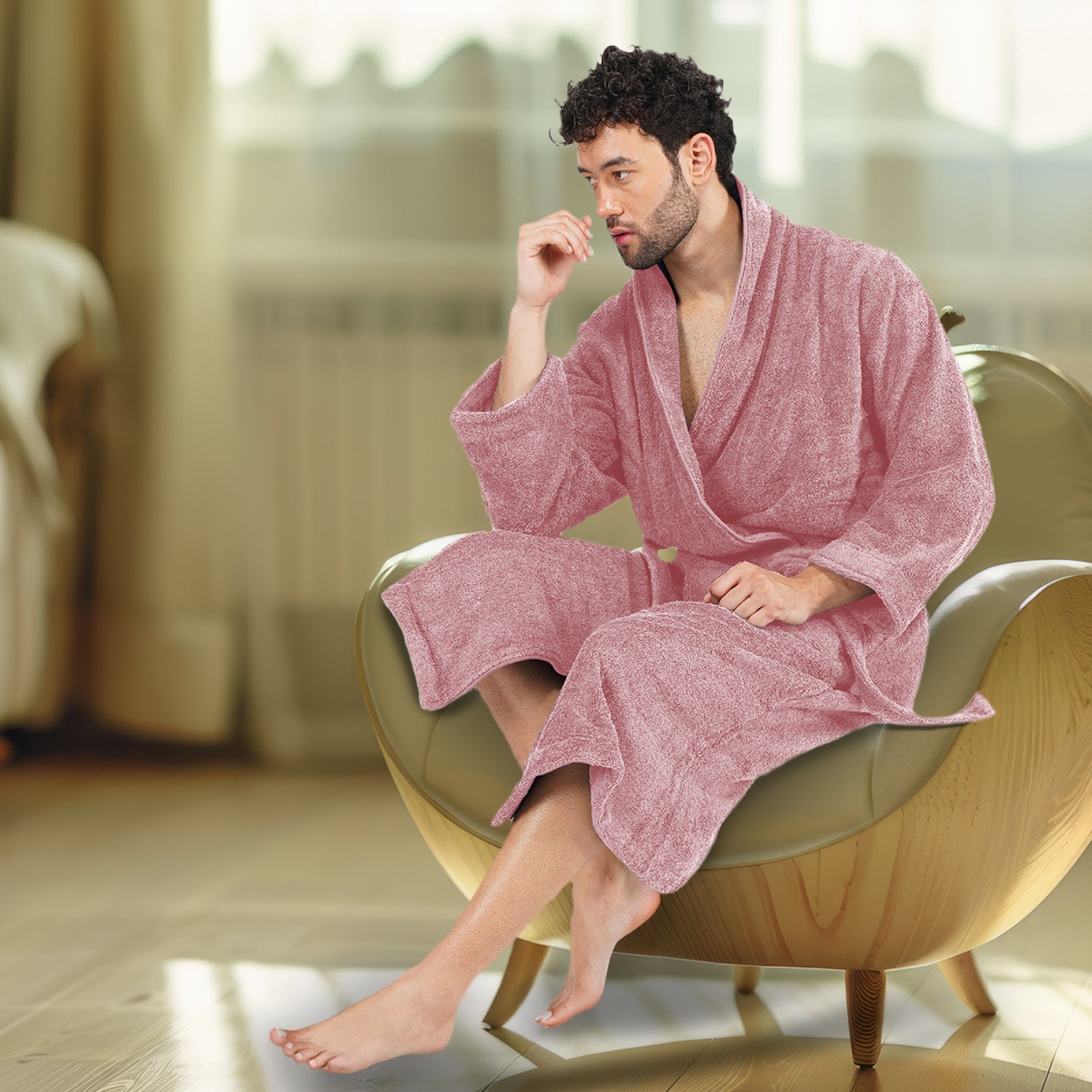 Canningvale 550 GSM Cotton Bathrobe For Men