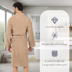 Rangoli Noble Cotton Adult Bathrobe for Men 400 GSM