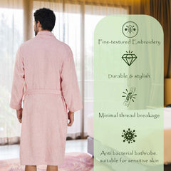 Rangoli Royal Bamboo Bathrobe for Men | Ultra-Soft & Lightweight | 100% Bamboo Fabric | Highly Absorbent, Eco-Friendly & Breathable