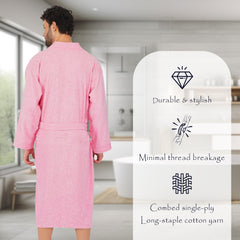 Rangoli Noble Cotton Adult Bathrobe for Men 400 GSM