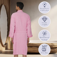 Rangoli Sakura Cotton Adult Bathrobe for Men 550 GSM