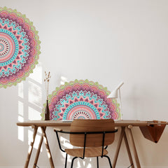 Designer Mandala Wall Stickers (65 x 35 cm) - Rangoli