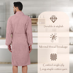 Rangoli Sunshine 500 GSM Cotton Bathrobe For Men