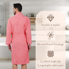 Rangoli Sunshine 500 GSM Cotton Bathrobe For Men