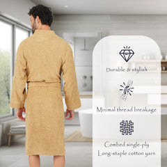 Rangoli Noble Cotton Adult Bathrobe for Men 400 GSM