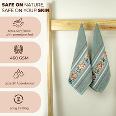 Oriental 450 GSM Hand Towel Set Of 2 | Ultra Soft & Highly Absorbent Towels