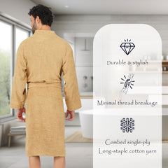 Rangoli Noble Cotton Adult Bathrobe for Men 400 GSM