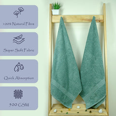 Trio 100% Cotton Bath Towel Set of 2 (550 GSM)