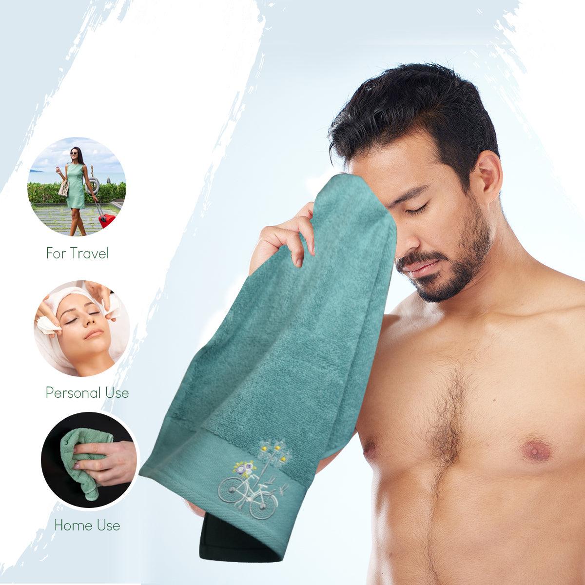 540 GSM Martin Hand Towel Set Of 2 | Ultra Soft & Highly Absorbent Towels - Rangoli