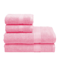 Trio 550 GSM Cotton Hand and Bath Towels Set of 4 - Rangoli