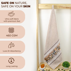 Oriental 450 GSM Cotton Bath Towel (Size: 71x147 CM)