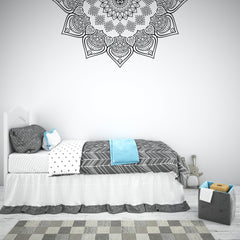 Majestic Mandala Vinyl Wall Sticker (120 x 60 cm) - Rangoli