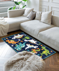 Jungle Animals Design 2500 GSM Kids Room Rug (100 x 150 cm)