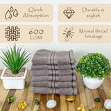 Rangoli Venetion 100% Cotton Face Towel |  Set of 6, 600 GSM