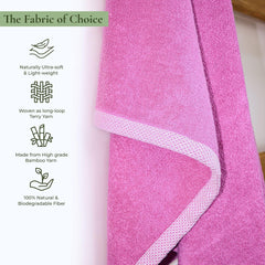 Royal Bamboo 500 GSM Towel Set of 4 | 100% Bamboo (2 Bath Towels + 2 hand Towels) - Rangoli