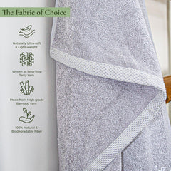 Royal Bamboo 500 GSM Hand Towels | 100% Bamboo, Ultra Soft, Highly Absorbent Eco-Friendly Towels - Rangoli