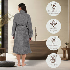 Canningvale  550 GSM Cotton Bathrobe  for Women