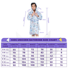 Rangoli Kids Unicorn Cotton Bathrobe 400 GSM for Girls and Boys