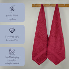 Trio 100% Cotton Bath Towel Set of 2 (550 GSM)
