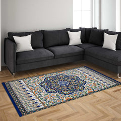 Rangoli English Contemporary Design Anti Skid Carpet - Rangoli