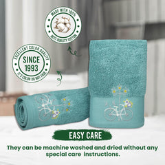 540 GSM Martin Hand Towel Set Of 2 | Ultra Soft & Highly Absorbent Towels - Rangoli