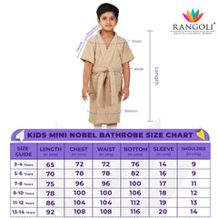 Rangoli Kids Mini Noble Cotton Bathrobe 400 GSM for Girl and Boys