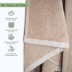 Royal Bamboo 500 GSM Hand Towels | 100% Bamboo, Ultra Soft, Highly Absorbent Eco-Friendly Towels - Rangoli