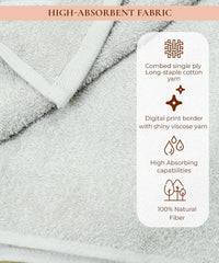 Rangoli Victoria 100% Cotton Bath Towel Set of 3 | Ultra Soft, Super Absorbent Luxurious Towels