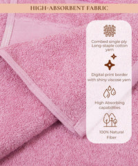 Rangoli Victoria 100% Cotton Bath Towel Set of 3 | Ultra Soft, Super Absorbent Luxurious Towels