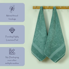 Trio 100% Cotton Bath Towel Set of 2 (550 GSM)