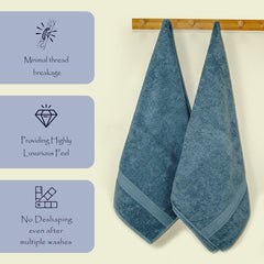 Trio 100% Cotton Bath Towel Set of 2 (550 GSM)