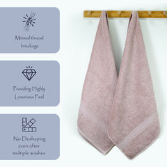 Trio 100% Cotton Bath Towel Set of 2 (550 GSM)