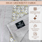 Rangoli Victoria 100% Cotton Hand Towel Set of 3 | Ultra Soft, Super Absorbent Luxurious Towels