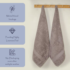 Trio 100% Cotton Bath Towel Set of 2 (550 GSM)