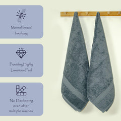 Trio 100% Cotton Bath Towel Set of 2 (550 GSM)