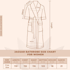 Rangoli Jaguar Cotton Bathrobe for Women