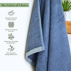 Royal Bamboo 500 GSM Hand Towels | 100% Bamboo, Ultra Soft, Highly Absorbent Eco-Friendly Towels - Rangoli