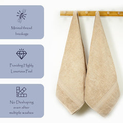 Trio 100% Cotton Bath Towel Set of 2 (550 GSM)