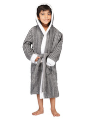 Rangoli Tonal 100% Cotton  Hooded Kids Bathrobe 400 GSM for Gils and Boys