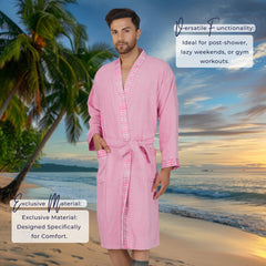 Rangoli Sakura Cotton Adult Bathrobe for Men 550 GSM